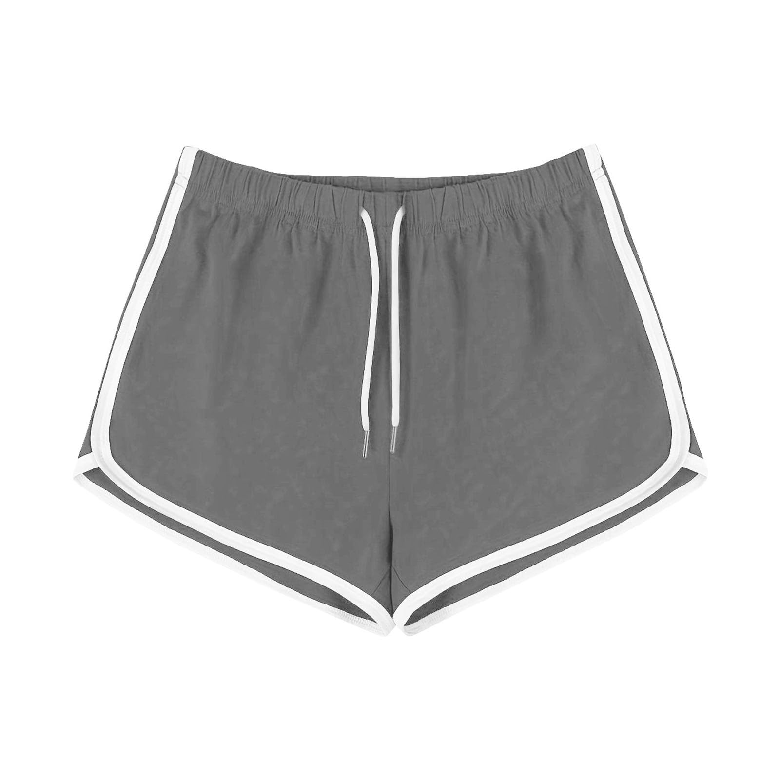 Athletic Shorts for Women Wide Leg Dolphin Hem Drawstring Elastic Waist Casual Summer Running Gym Workout Yoga Shorts