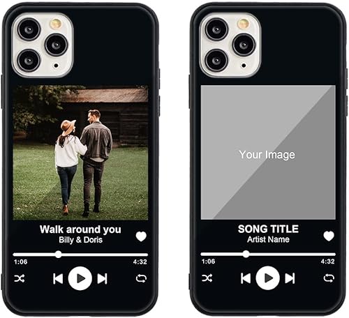 Miniatura 1 de Funda personalizada para Apple iPhone 11 Pro Max, de vidrio templado antiarañazos, a prueba de golpes, suave TPU con collage de fotos, diseño de