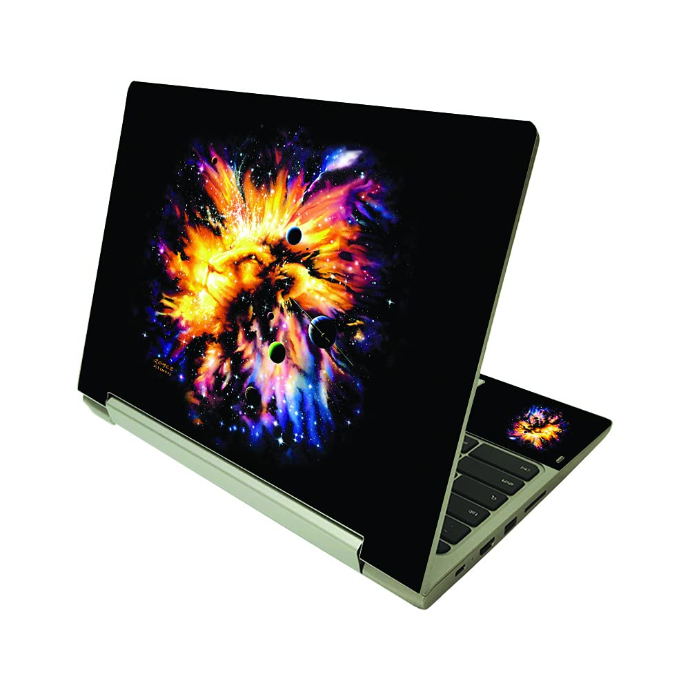 MightySkins Skin Compatible with Lenovo IdeaPad Flex 3 Chromebook 2-in-1 11.6" (2021) - Leo Galaxy | Protective, Durable, and Unique Vinyl Decal wrap Cover | Easy to Apply | Made in The USA