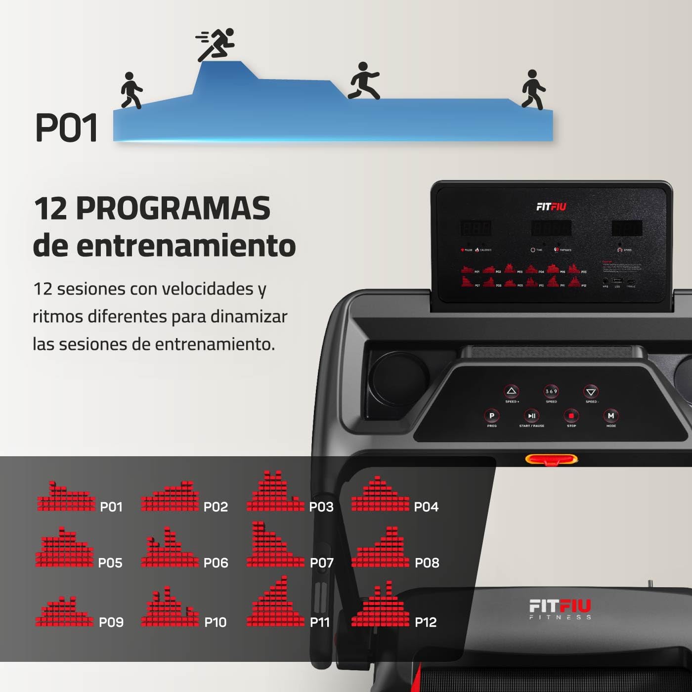 Cinta de Correr Plegable con Inclinación 9% FITFIU Fitness 4 en 1 Velocidad Ajustable 14 Km/h con Conectividad App y Frecuencia Cardíaca Soporte para Tablet Walking Pad Compacta MC-160