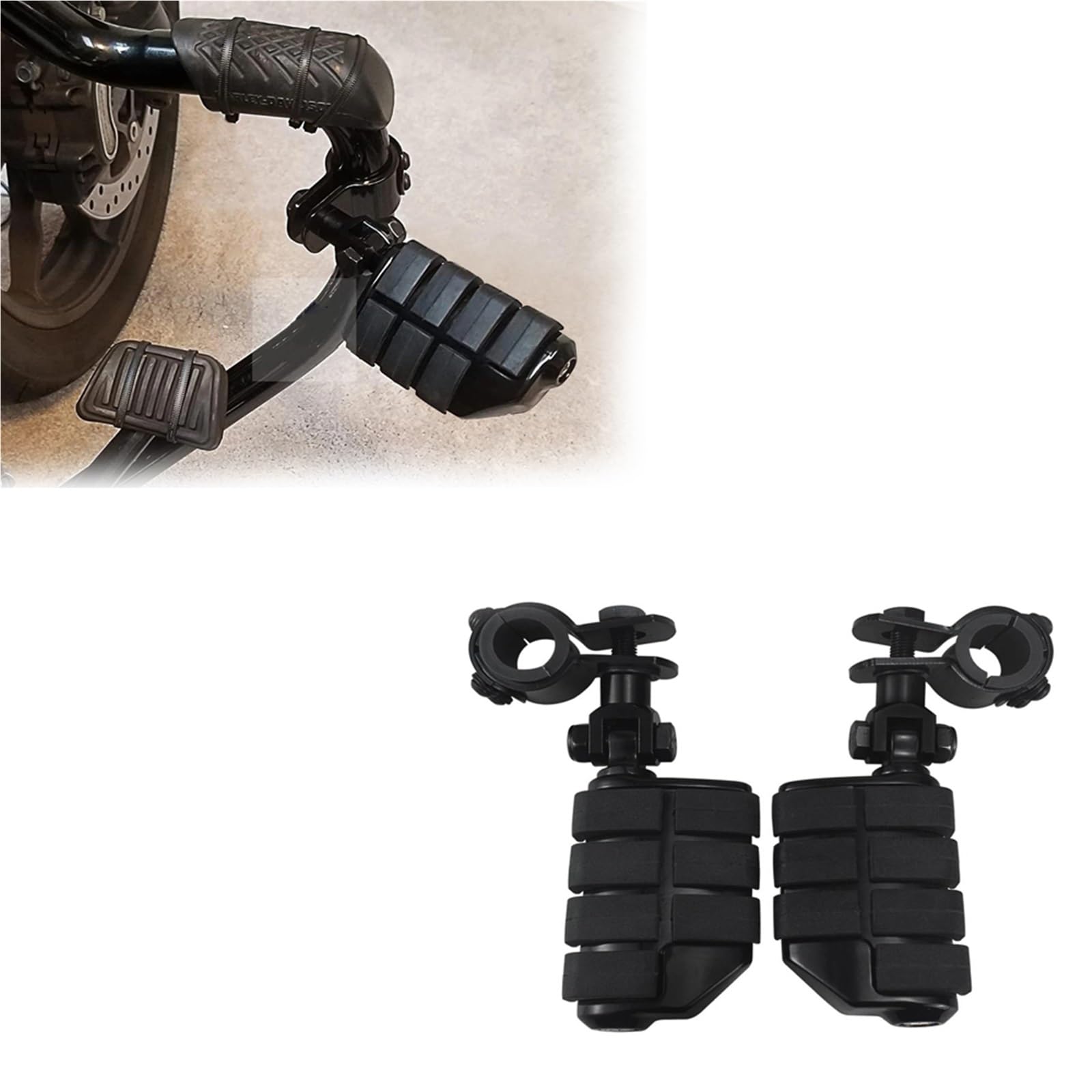 Accesorios para clavijas Reposapiés De 1" Y 1-1/4" Para Motocicletas Para Harley, Para Honda, Street Glide, Para Road King, Para Electra, Para Davidson, Dyna, Pedales Accesorios