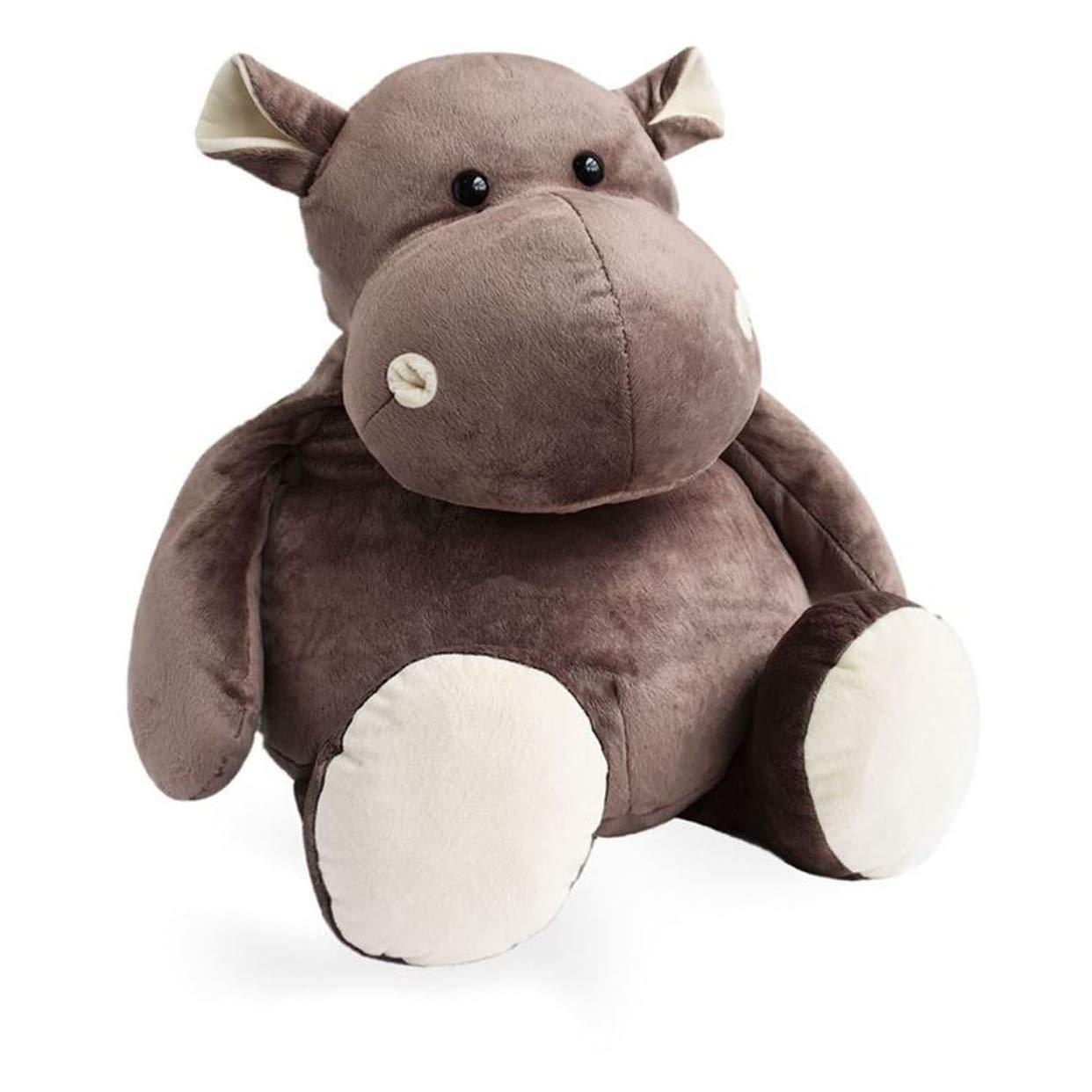 HISTOIRE D'OURS - Peluche Géante Hippopotame - Collection Savane - 120 Cm Marron - Douceur et Confort pour Enfants et Adultes - Fans de la Faune Sauvage - Peluche XXL Lavable à 30° - HO1197