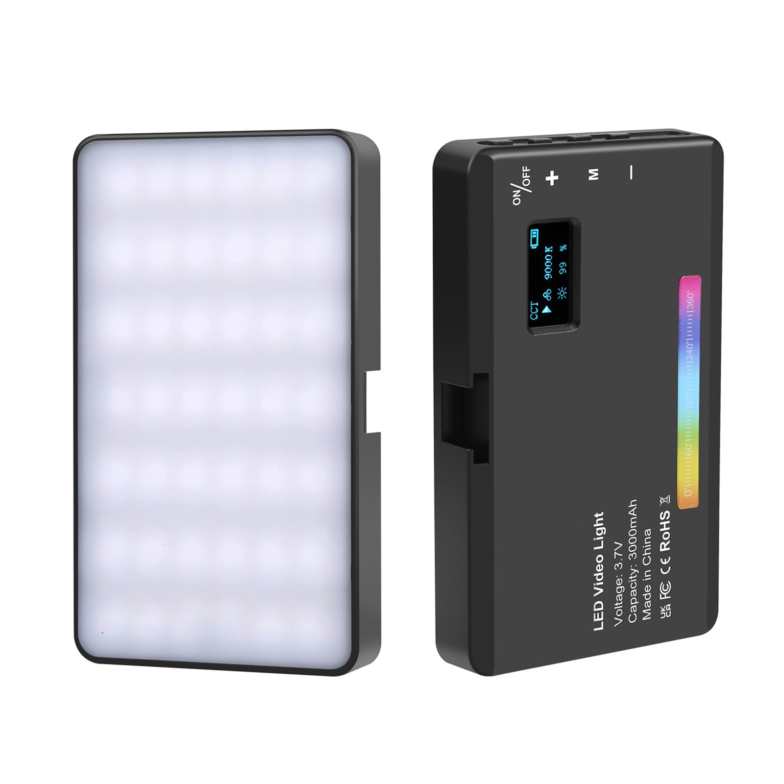 Angoli regolabili Ricaricabile Luce Della Macchina Fotografica A LED Portatile Portatile Luce per Live Streaming Video Luce di Riempimento LED