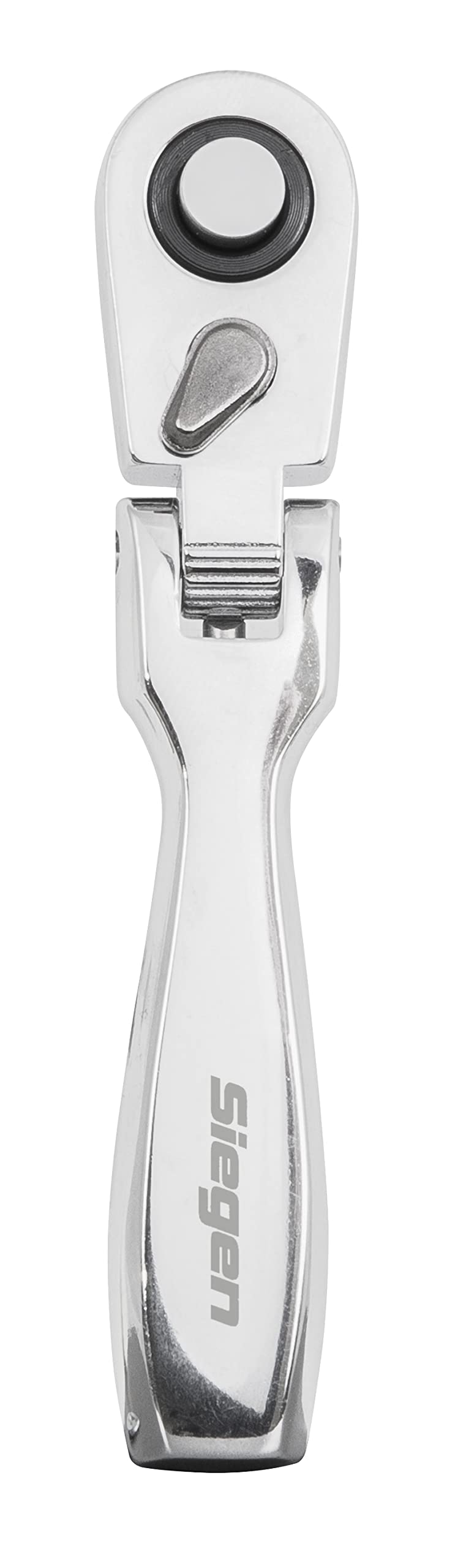 Sealey Siegen 1/4" Sq Drive Micro Flexi-Head Ratchet Wrench - S01254, Silver - Image 3