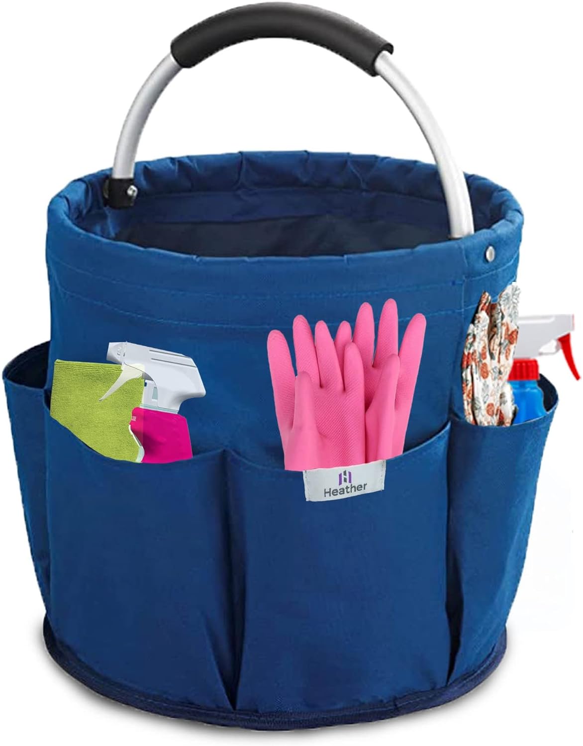 heather Cleaning Organiser Caddy with Handle Bucket Bag for Cleaning