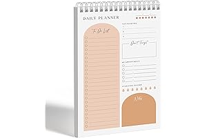 60 Pages Boho Undated Daily To Do List Notepad Planner