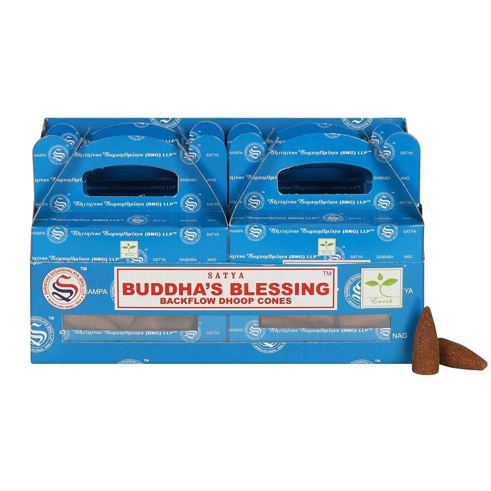Satya Box Of 6 Buddhas Blessing Backflow Dhoop Cones By