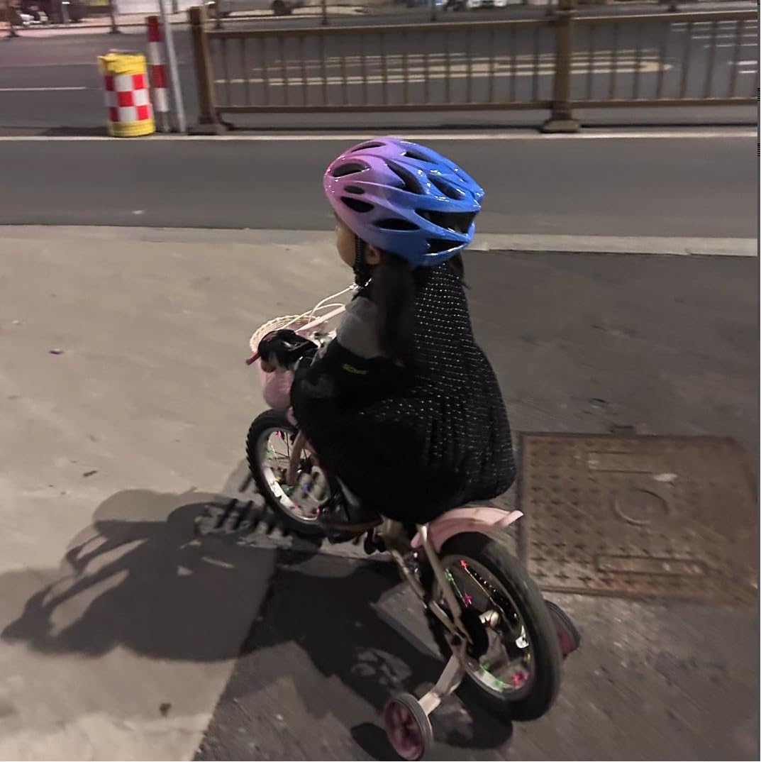 Kinder-Fahrradhelm, Kinderhelm für 3–14 Jahre, Jungen, Mädchen, verstellbarer Helm 50–59 cm, für Fahrrad, Roller, Skaten, Radfahren, mit Visier