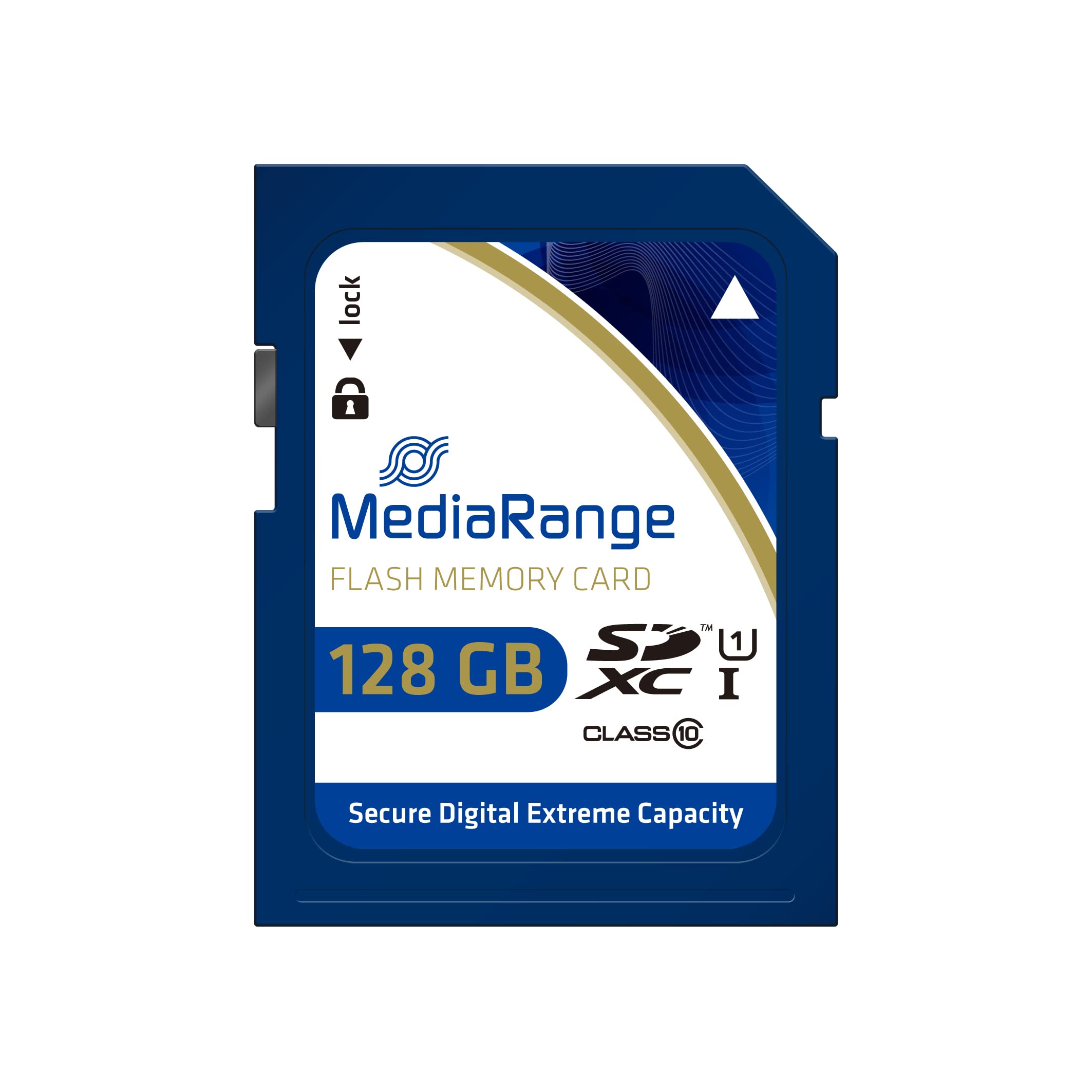 MediaRange SDXC Memory Card 128GB - Speed Class 10, Read Speed up to 80 MB/s, External Data Memory for Mobile Devices such as Digital Cameras or Smartphones