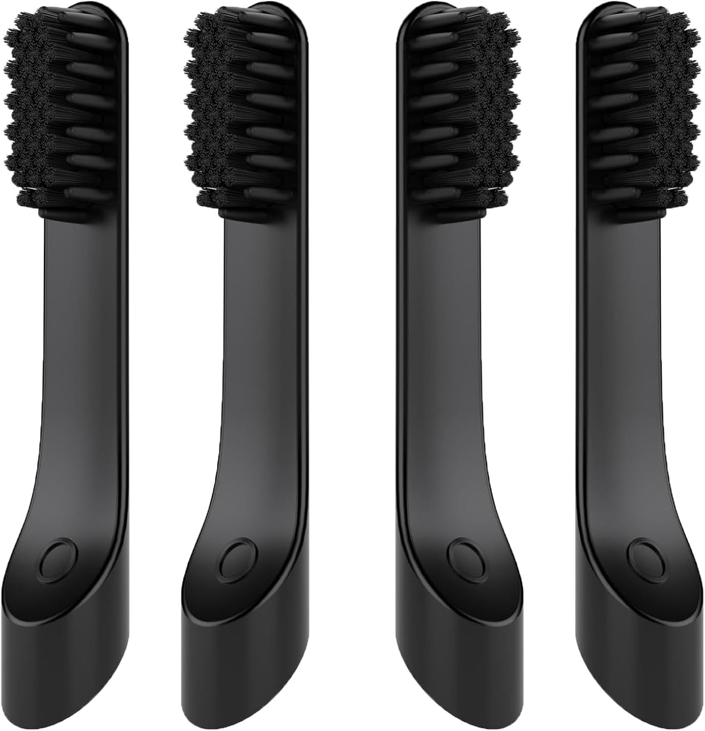 Toothbrush Substitute Heads for Quip, Grownup Refill Electrical Toothbrush Heads, Black, Pack of 4