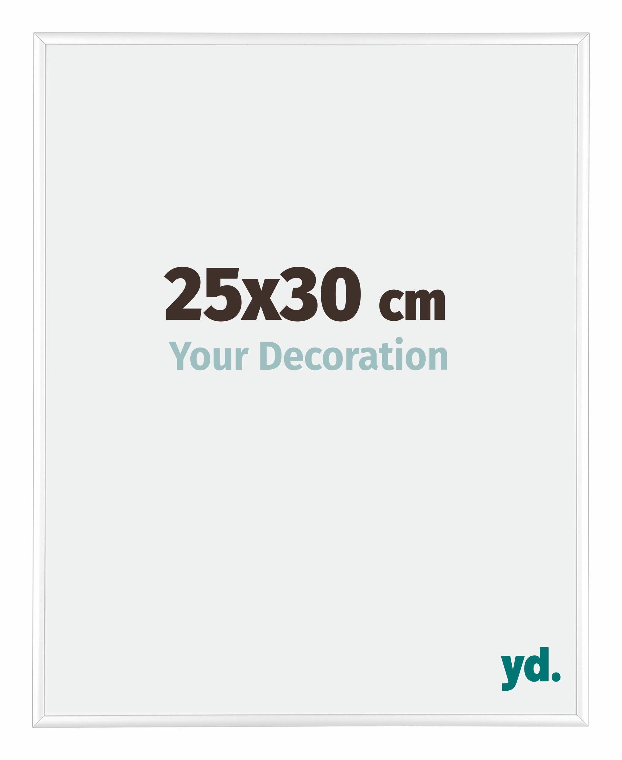 Your Decoration - Picture Frame 25x30 cm - White High Gloss - Decorative Wall Frame in Aluminium with Antireflection - Frame 25x30 - Kent — image 1
