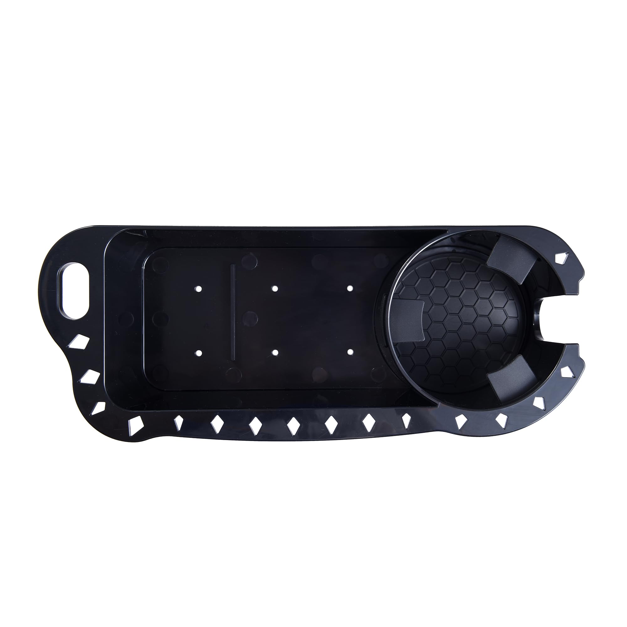 YOQVQOY 2 Pack Boat Caddy Organizer, Marine Cup Holder Drink Holder Storage Accessories Universal for Pontoon Jon Boat Bass Boat Fishing Boat, Black