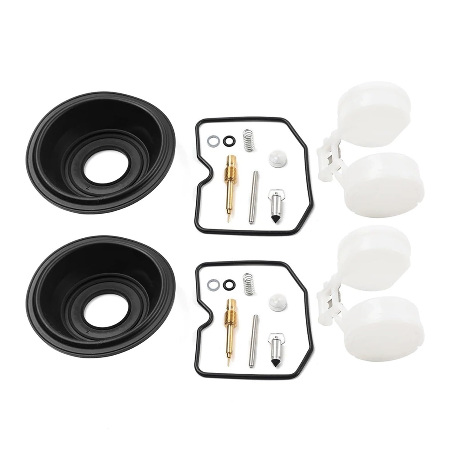 Kit De Reparación Carburador para Motocicleta 2 Unidades con Diafragma Flotador para Kawasaki para EN450 1985-1990