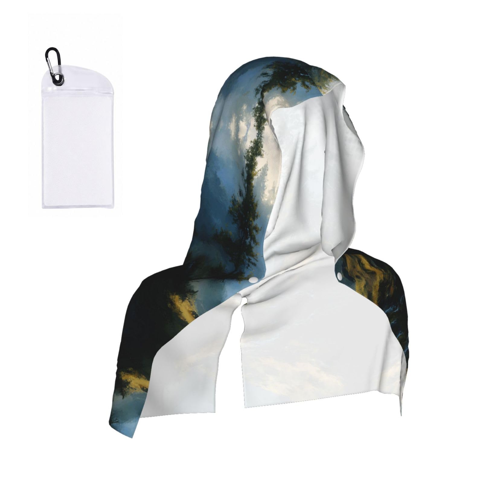 MLTRFGJ Forest Landscape Print Cool Hooded Towels And Keep Them Cool For Several Hours.