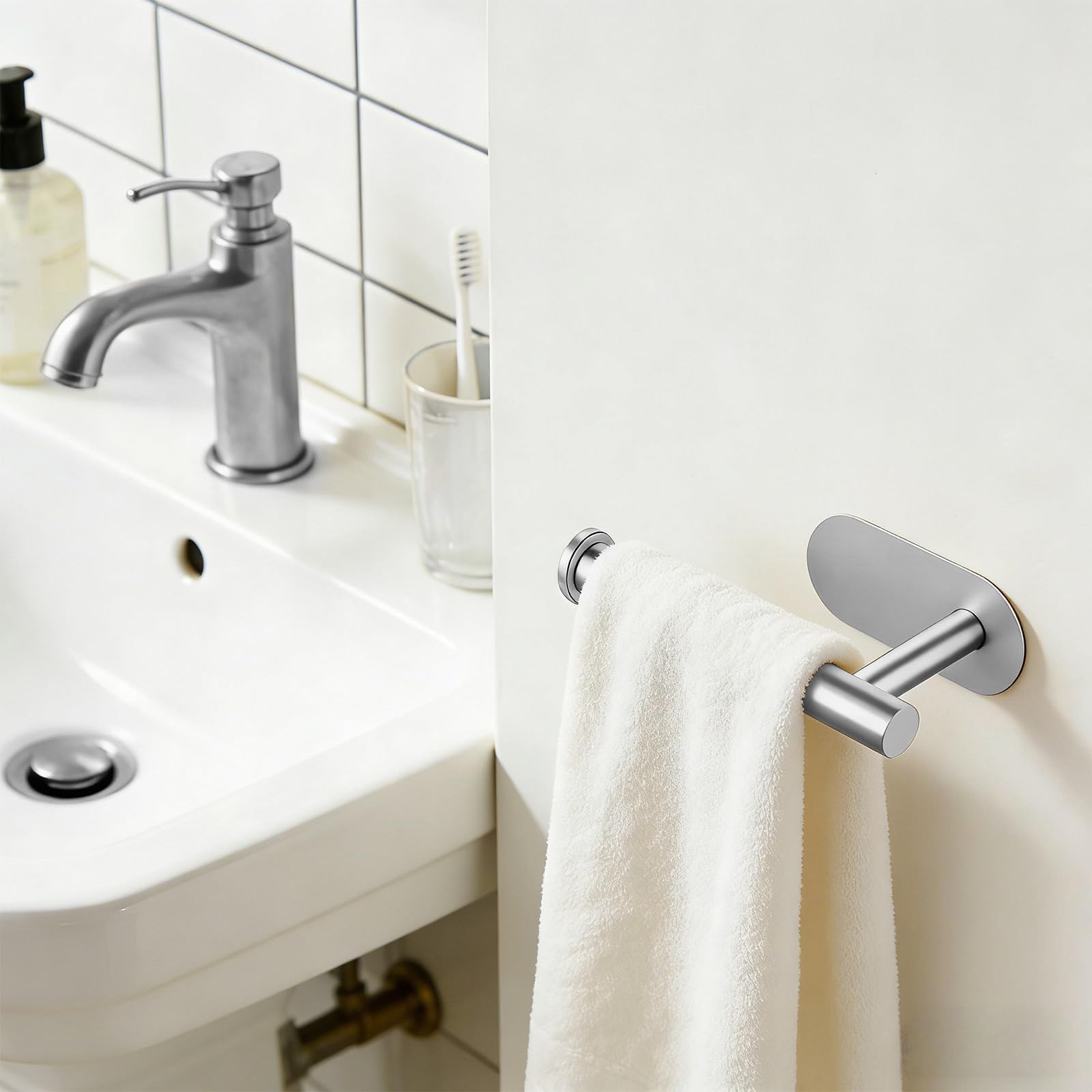Self Adhesive Toilet Paper Holder - No Drill! -4