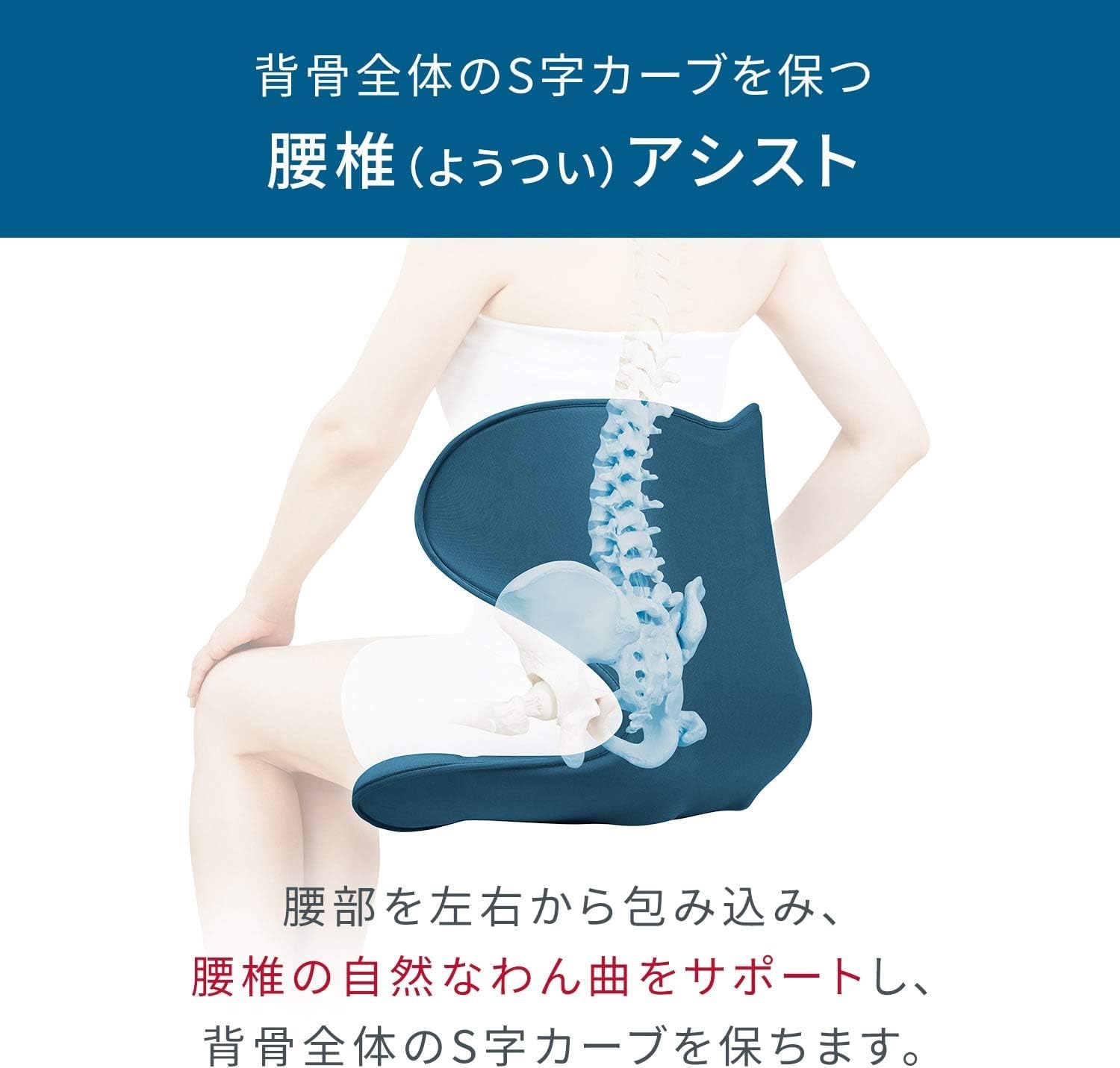 Amazon.co.jp: スマートタイプ骨盤姿勢サポート座椅子 グレー限定