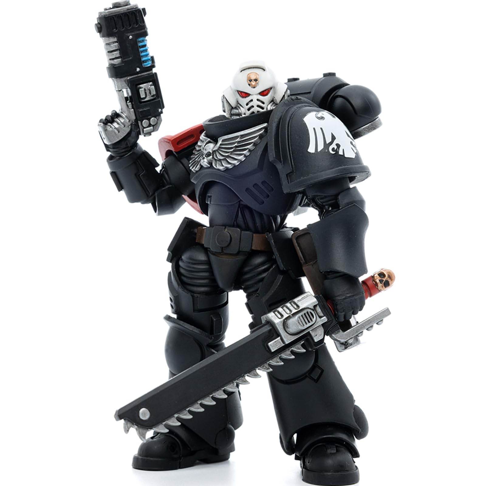 JOYTOY Warhammer 40k Raven Guard Intercessors Sergeant Ashan 1/18 Action Figure, Nb4584-uk, 12.2 cm