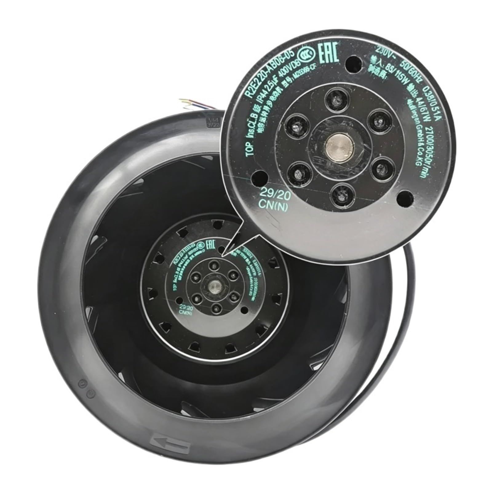 UITGVDQAT R2E220-AB06-05 centrifugal fan