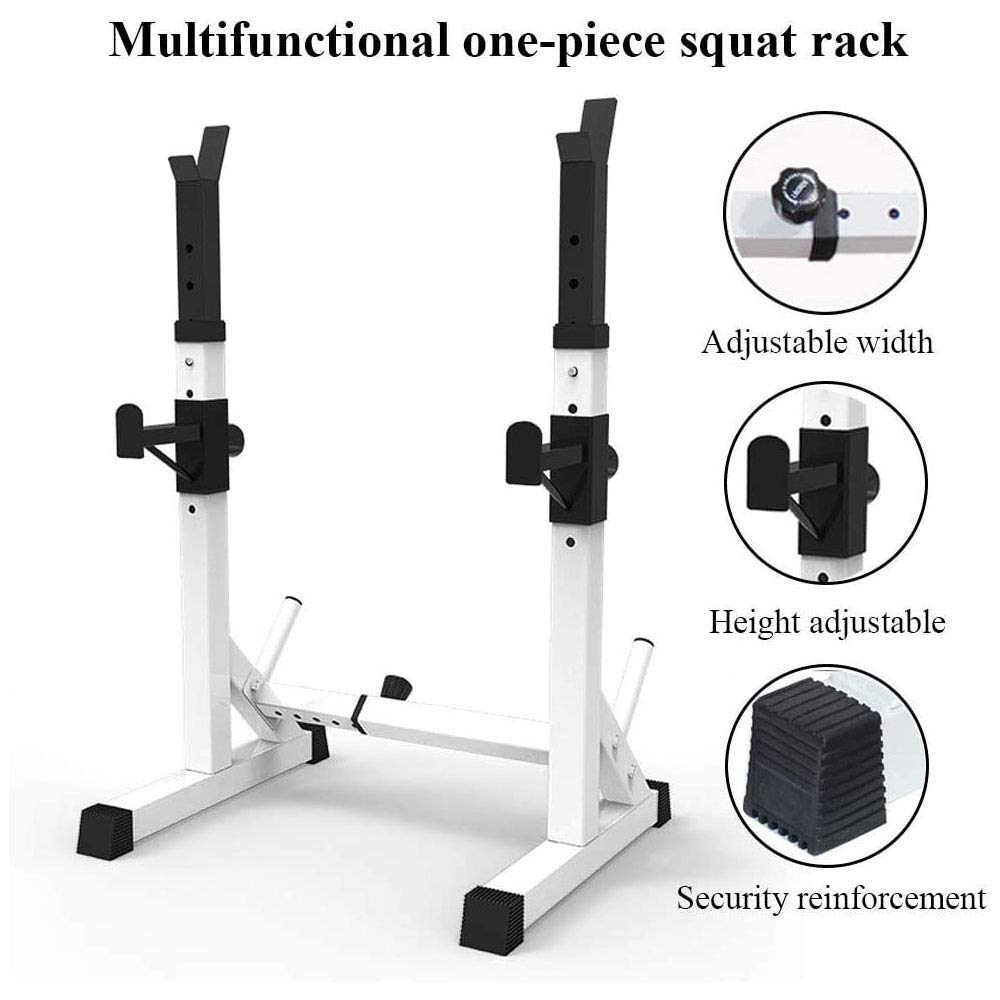 Rack per Squat, Supporto per Bilanciere, Altezza E Larghezza Regolabili, Supporto per Sollevamento Pesi, Bilanciere per Palestra Domestica Interna, Allenamento della Forza