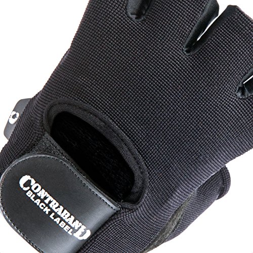Contraband Black Label 5050 Mens Basic Leather Fingerless Weight Lifting Gloves thumb #6