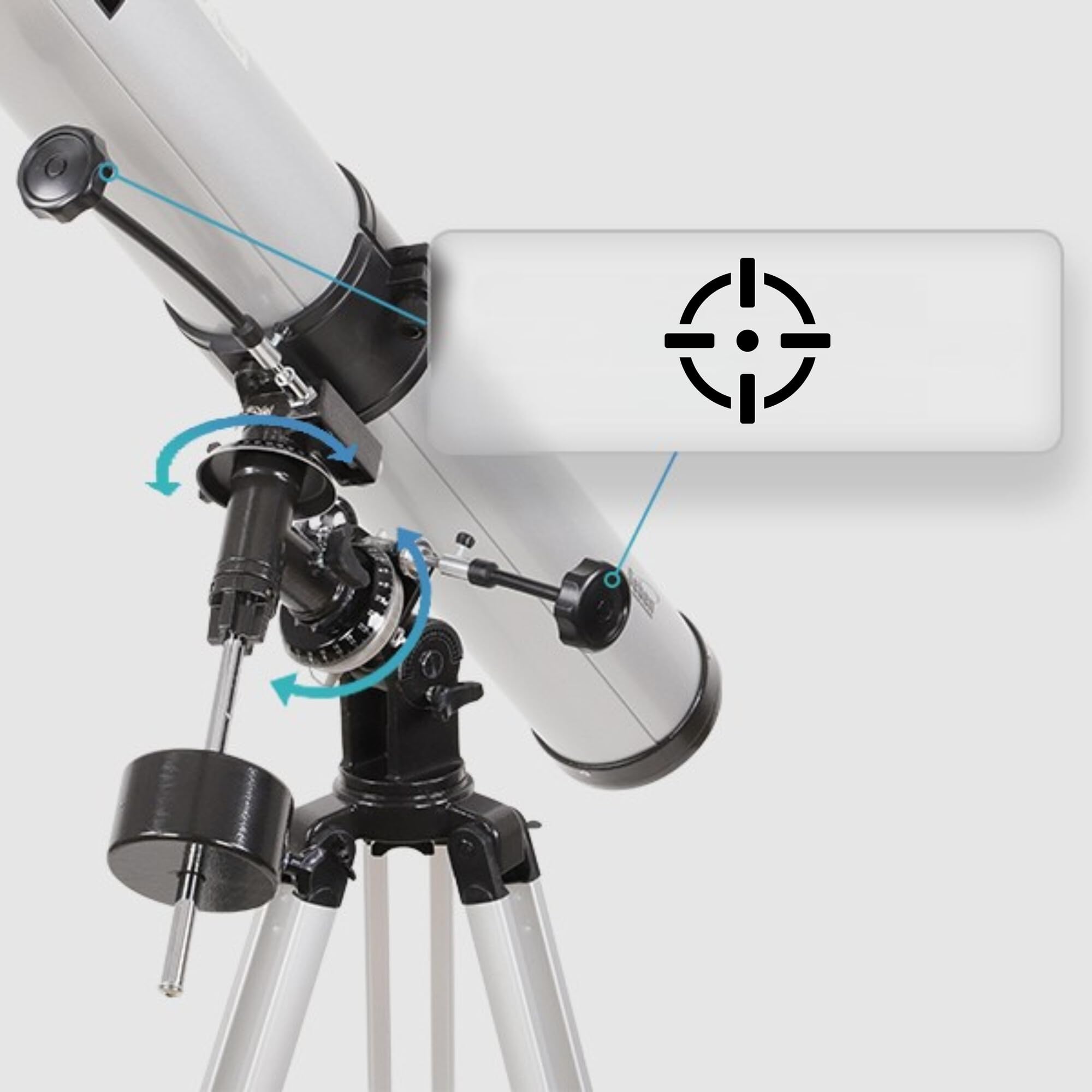 Seben Telescopio Reflector astronómico 76/900 EQ2 de