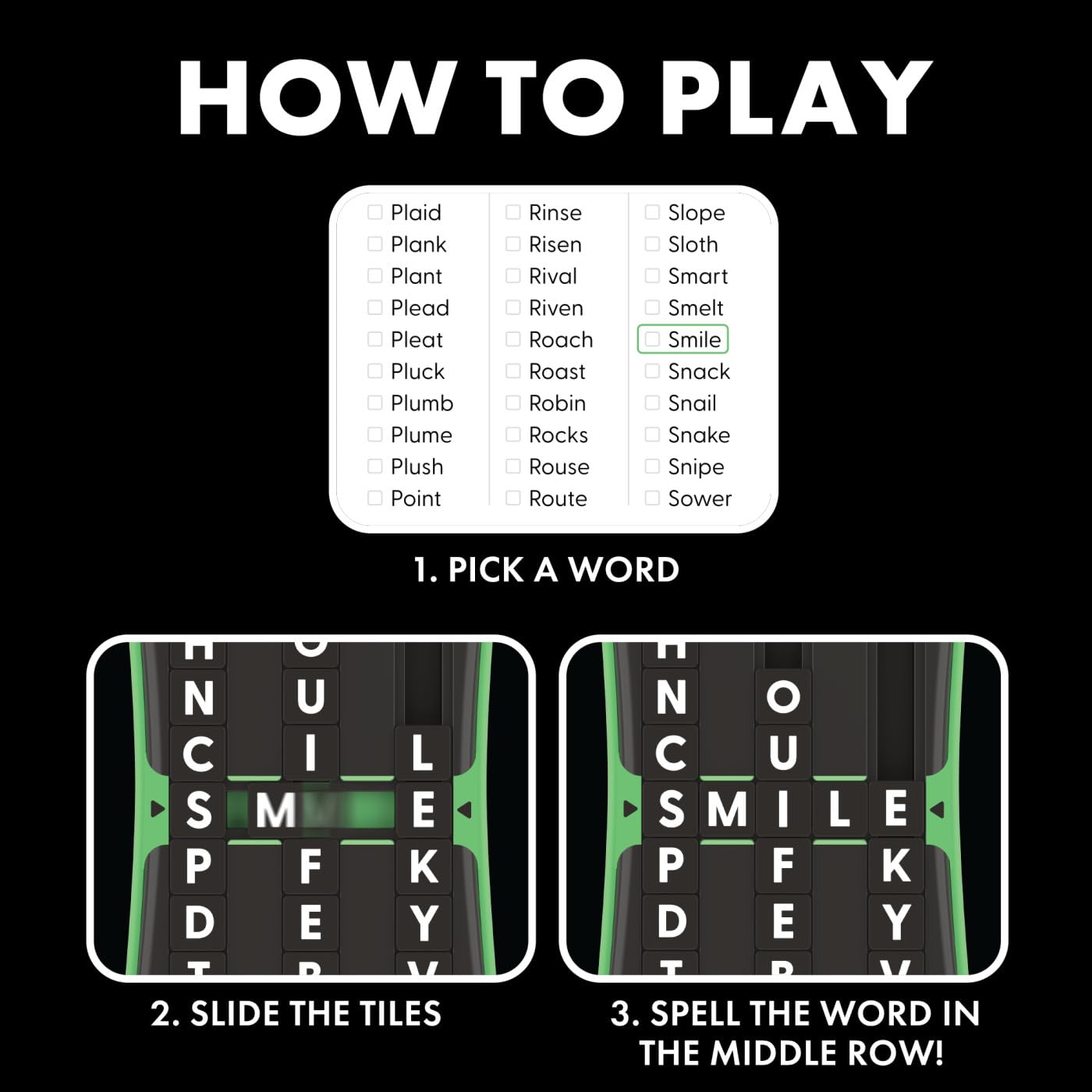 Learning Resources Slidewise, Word Game for Kids Teens & Adults, Handheld Brain Teaser Challenge, Letter Slide Puzzles - Image 3