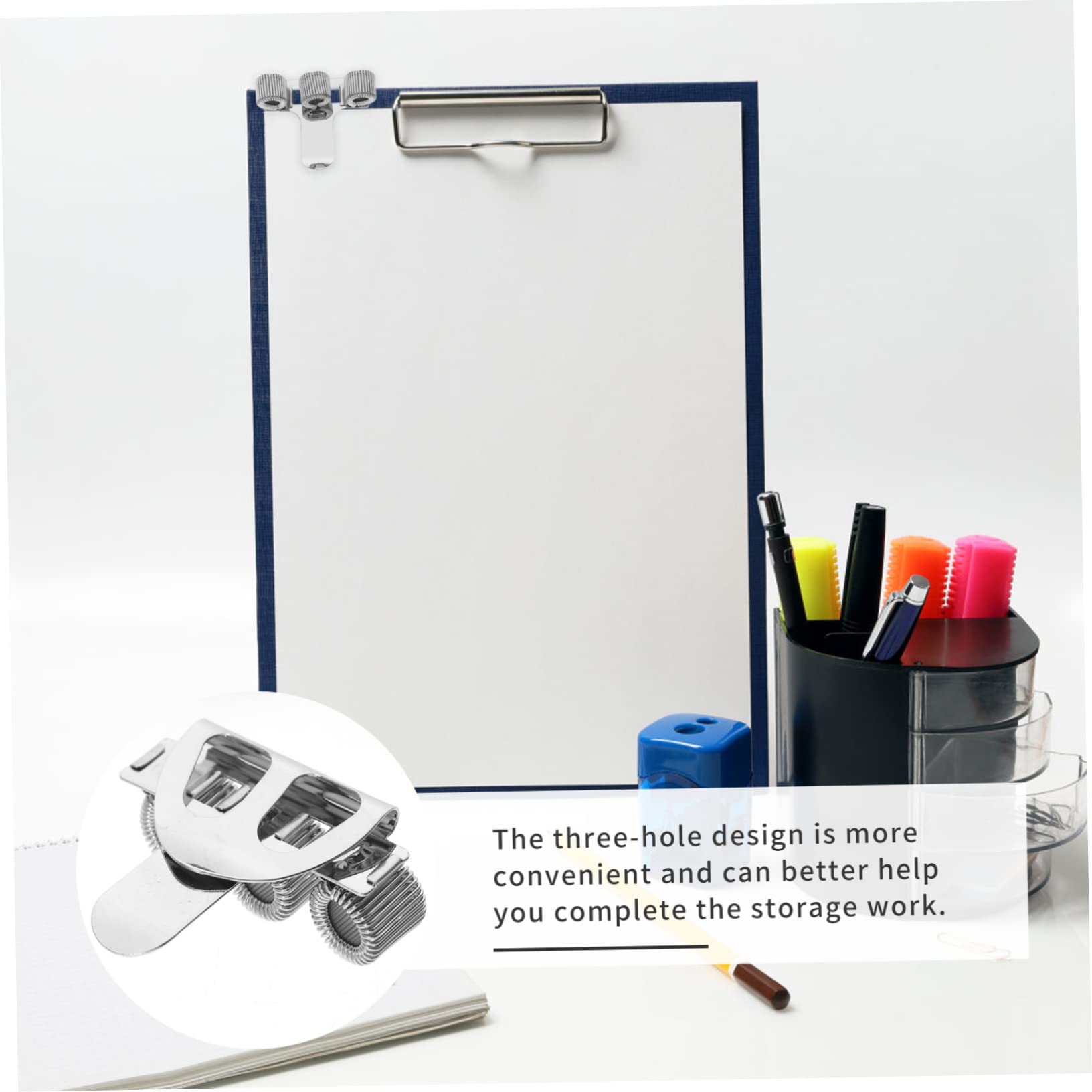 SHINEOFI 20pezzi Portapenne Metallo Con Clip Per Scrivania Organizer Per Penne e Matite Design Tre Accessorio Pratico e Compatto Per Ufficio e Studio