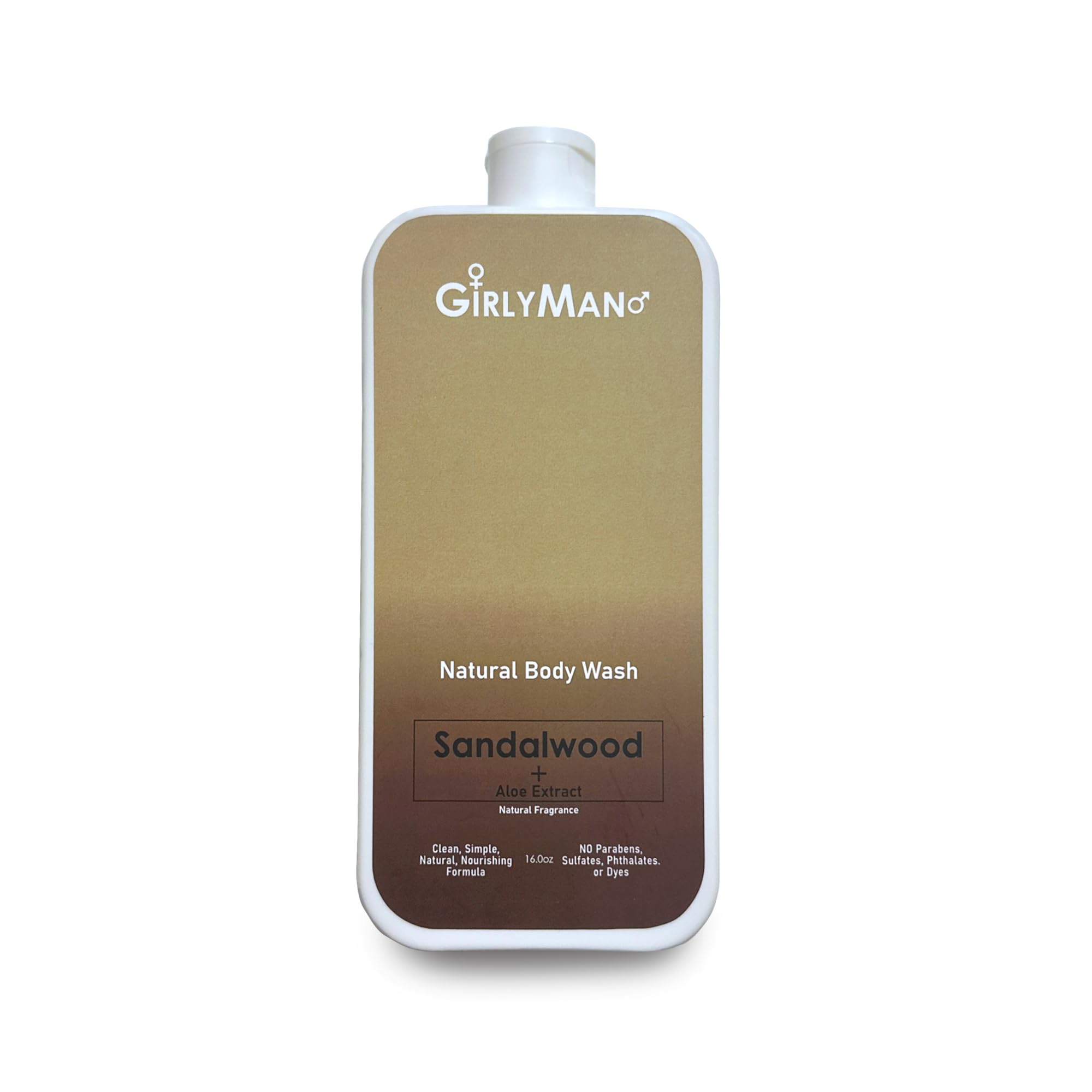 GirlyMan Natural Body Wash - Made with Olive Oil & Aloe Extract, No Artificial Fragrance, PH Balanced, Gentle Formula, Nourishing Ingredients, Family