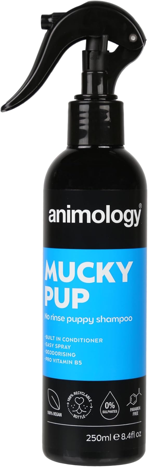 Animology Mucky Pup No Rinse Puppy Shampoo (250ml Spray)