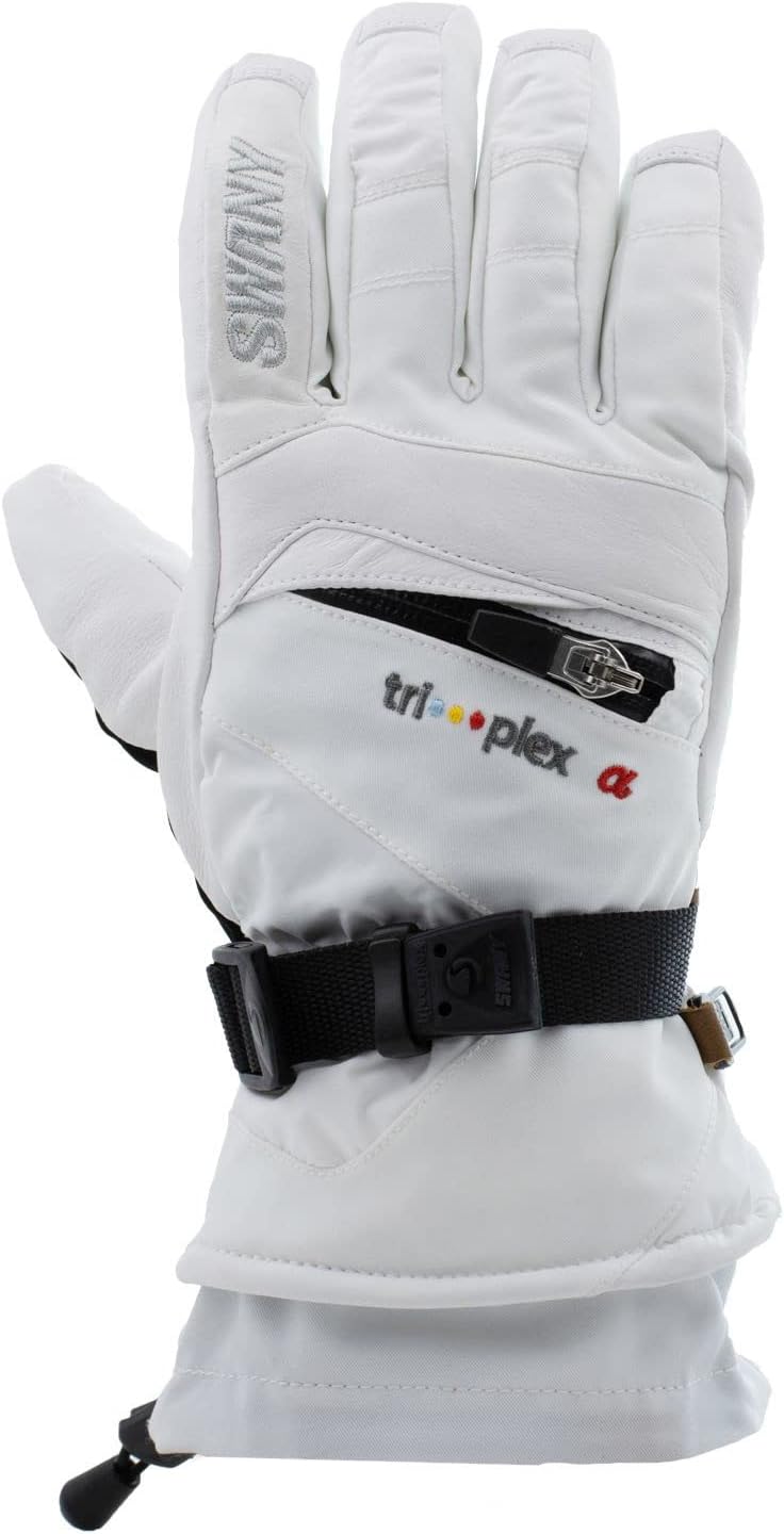 Swany Men's X-Change Sports Moisture-Wicking Quick-Drying Warm Durable Flexible Leather Winter Gloves