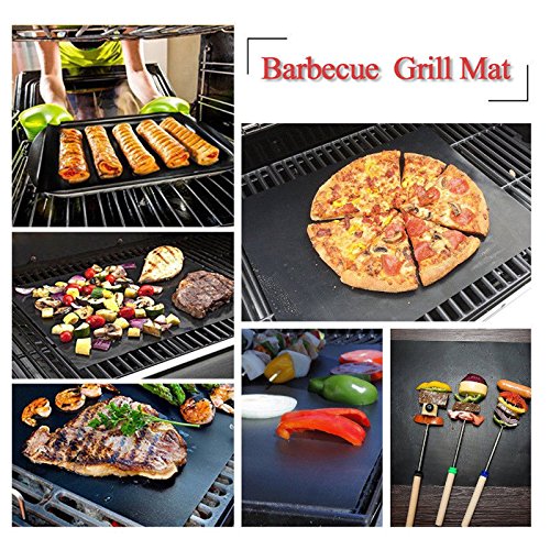 BBQ Griglia Tappetini 7 Pezzi 40x30 Cm, Tappetino Barbecue - 8
