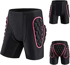 Lixada Womens Padded Protective Shorts Snowboard Ski Riding Skiing Riding (Pink,S)
