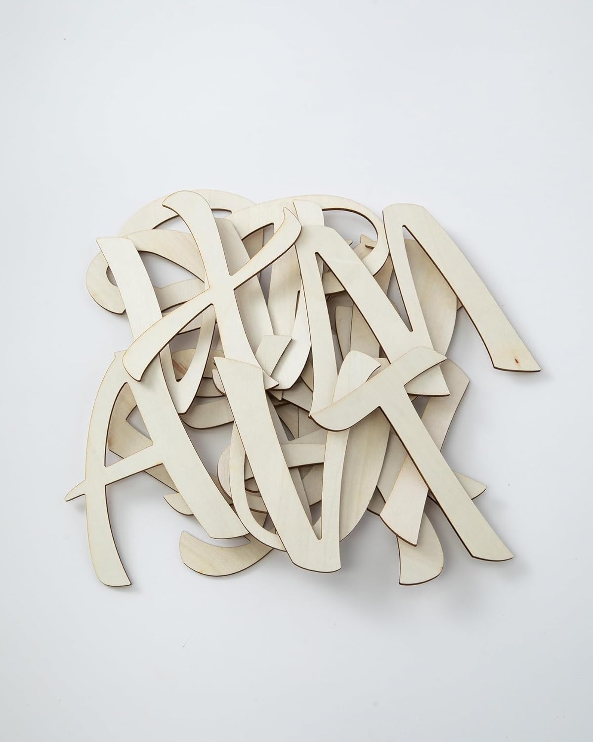 156pcs Wooden Letters 5Inch Crafts Unfinished Wooden Letters Small Wood Letters DIY Painting Art Home Decor Spelling Learning