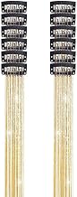 12 Pieces Clip in Hair Extensions Golden Shimmer Heat Resistant