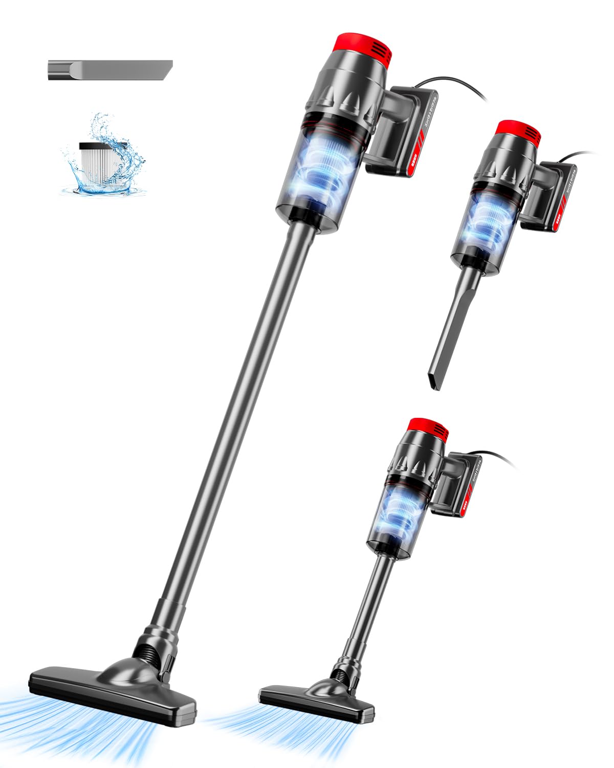 Amazon | 掃除機 コード式【38000Pa超強吸引・1.1kg超軽量・静音設計