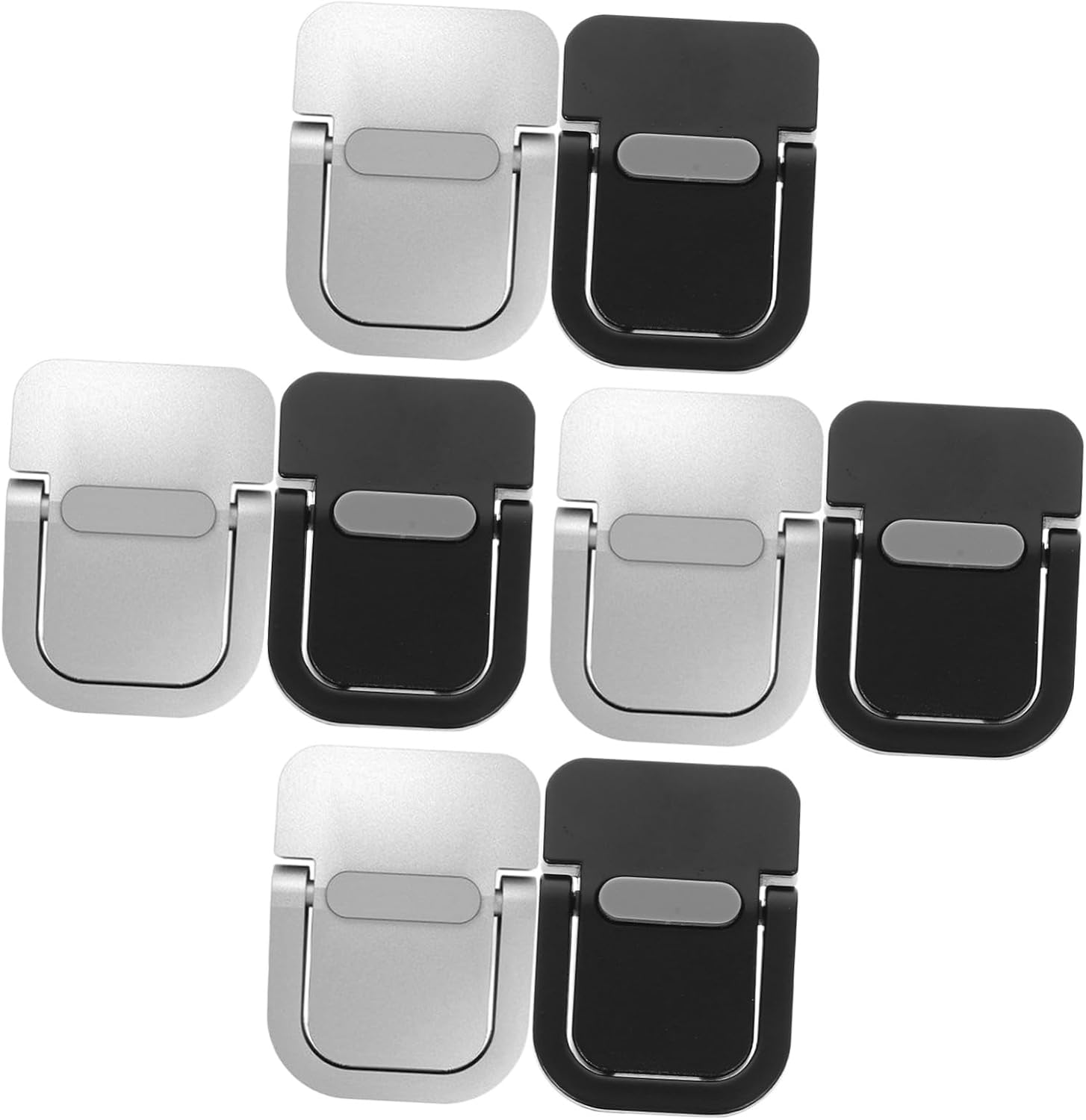 OSALADI 8pcs Portable Laptop Stand and Keyboard Riser for Desk, Self-Adhesive Invisible Mini Zinc Alloy Feet, Ergonomic Laptop Accessories for Office and Home Use