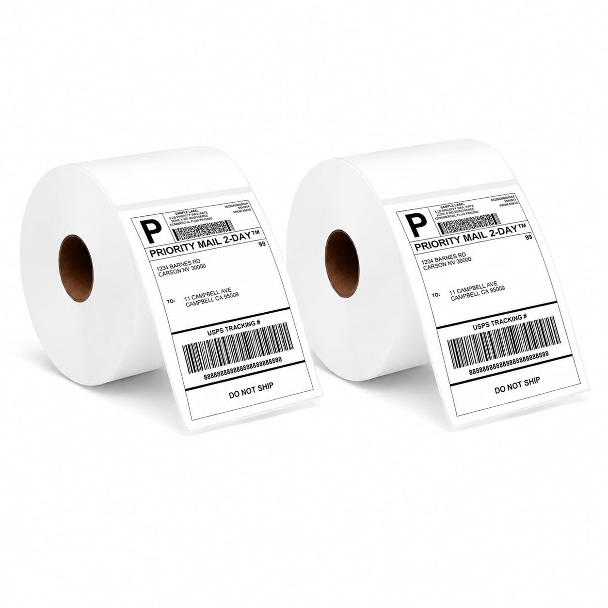 Mharey® 100 x 150 mm (4" x 6") Premium Coated Self-Adhesive Direct Thermal Label for Zebra, MUNBYN Printers [ Roll - 2Rolls - 1000 Labels