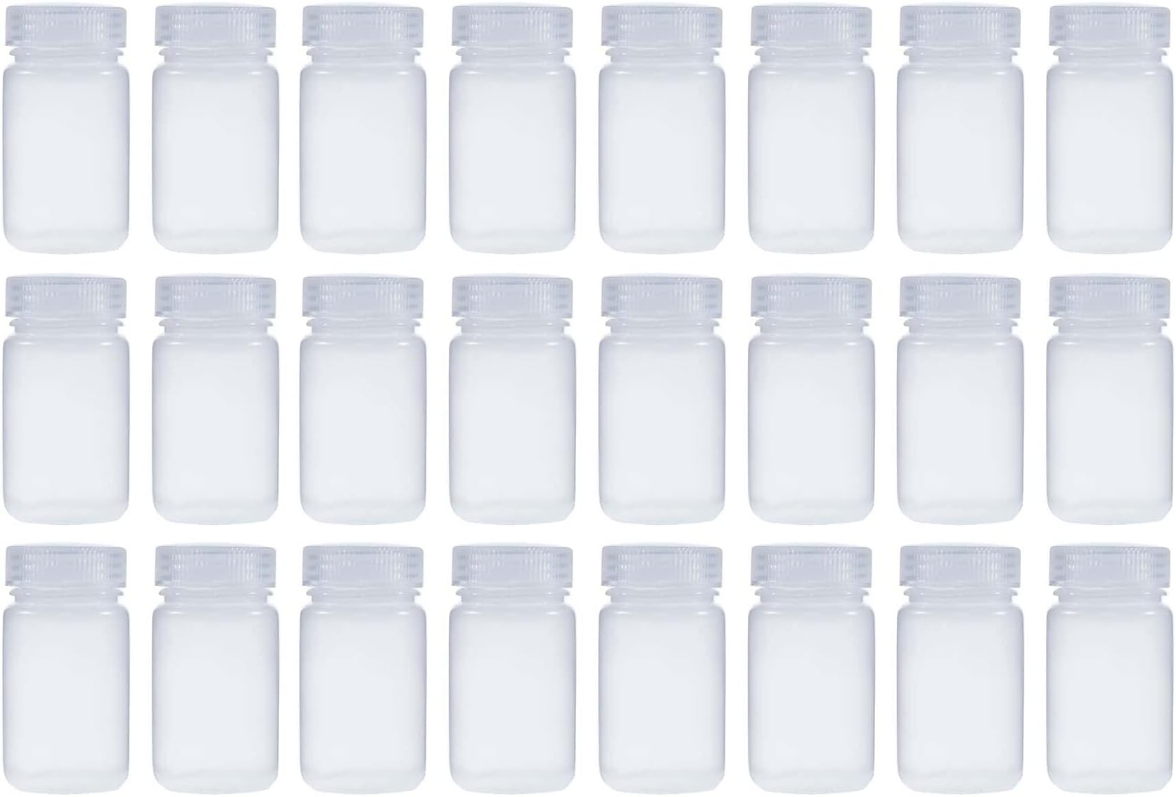 60ML 2OZ Nature Wide Mouth PP Reagent Bottles with PP Caps Pack of 400