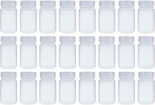 Miniatura 8 de Botellas de reactivo PP de boca ancha de 2.0 fl oz, 2 onzas, con tapas de polipropileno, paquete de 20
