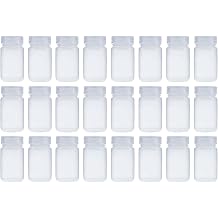125ML 4OZ Nature Wide Mouth PP Plastic Reagent Bottles with Caps Pack of 24