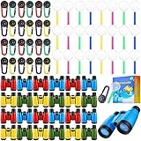 Picture of Wettarn 24 Pack Christmas Kid Mini Binocular Compass Magnifying Glass Set for 3-12 Years Boy Girl Toddler Gifts Small Compact Telescope Binocular for Bird Watching Outdoor Camping Hiking Exploring