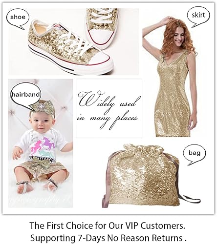 Vista 57 de ShiDianYi Mantel glamoroso de lentejuelas de 1 yarda para mesa de postre de boda, 49.2 in de ancho