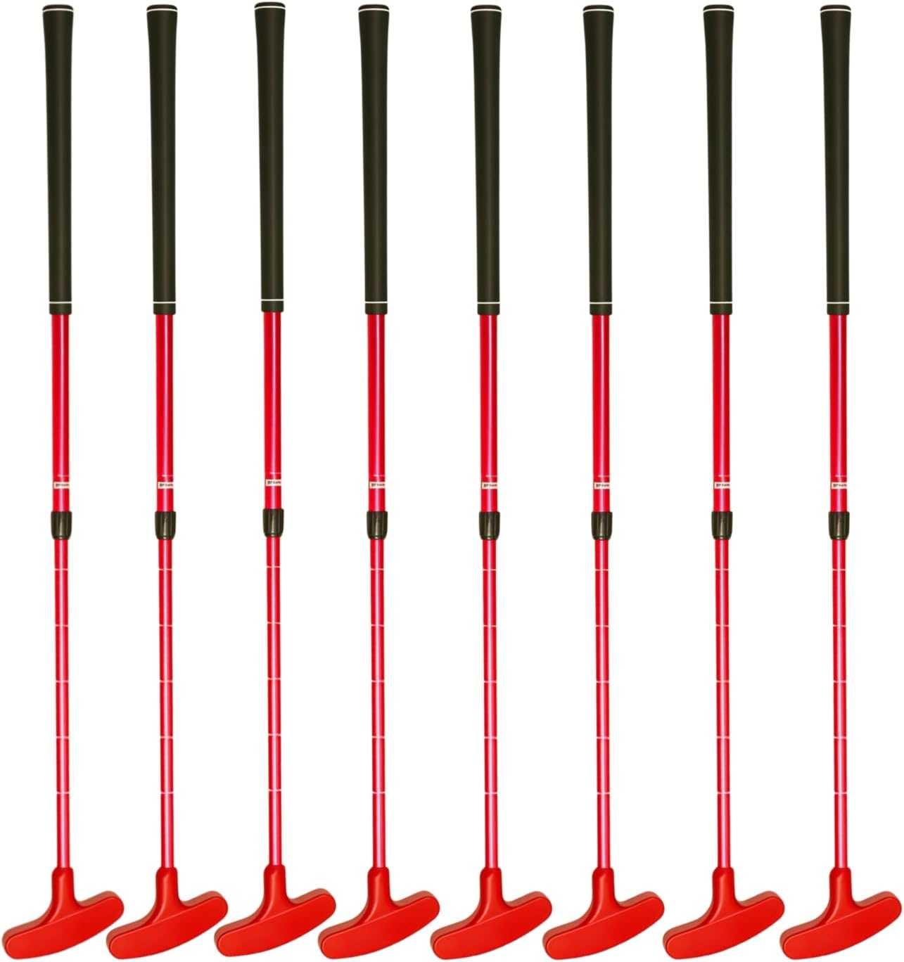 8 Pack Golf Putters for Men Women –Two-Way Mini Golf Putter Set (20.8"-36.6") with 8 Balls Adjustable Length Putter Bulk, Left or Right Handed Indoor Outdoor Training Club Gifts, with Storage Pouch