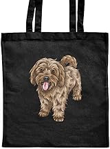 Azeeda 'Ginger Cavapoo' Classic Black Tote Shopper Bag (ZB00013774)