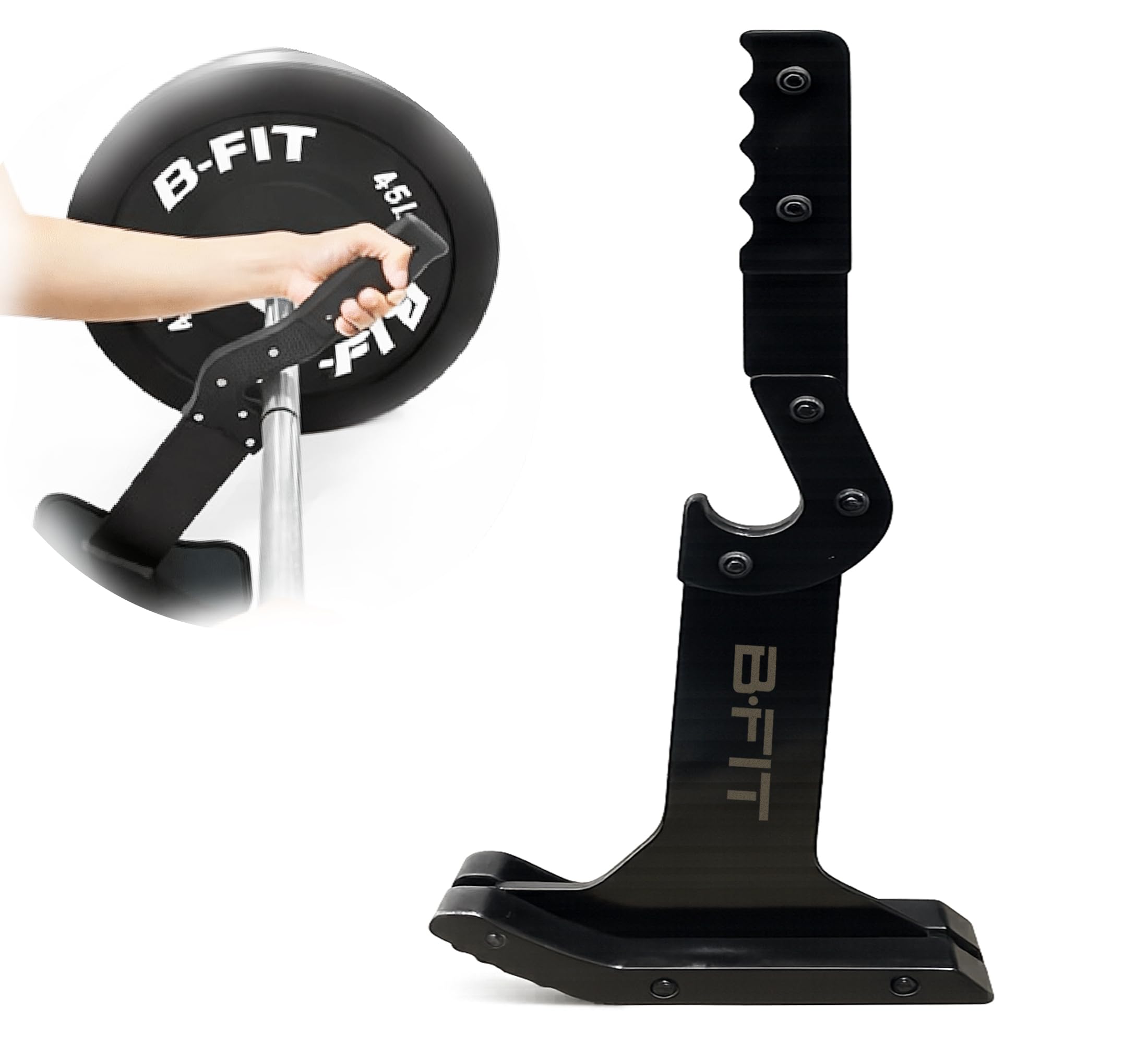 B Fit Deadlift Jack/Barbell Jack Unload 660LB Barbell Stand with Non-Slip Handle and Base, Perfect for Deadlift and Powerlifting-picture-39