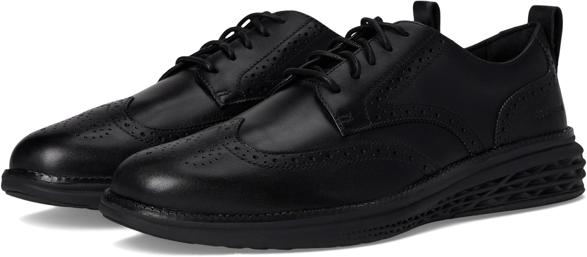 Amazon.com | Cole Haan Men's Grand Hurrion Wingtip Oxfords, Black