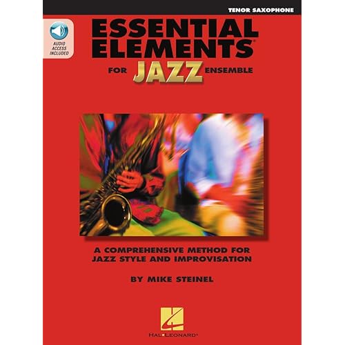Essential Elements for Jazz Ensemble – Tenor Saxophone | Beginner Jazz Songbook with Online Audio | Learn Jazz Improvisation and Swing Style | Hal Leonard Instrumental Jazz Series Sheet Music