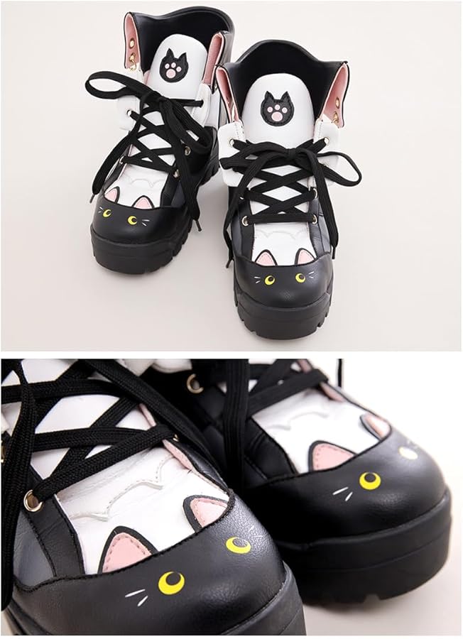 Amazon | [フェイバリット] くろねこスニーカー (Mono, L) | スニーカー