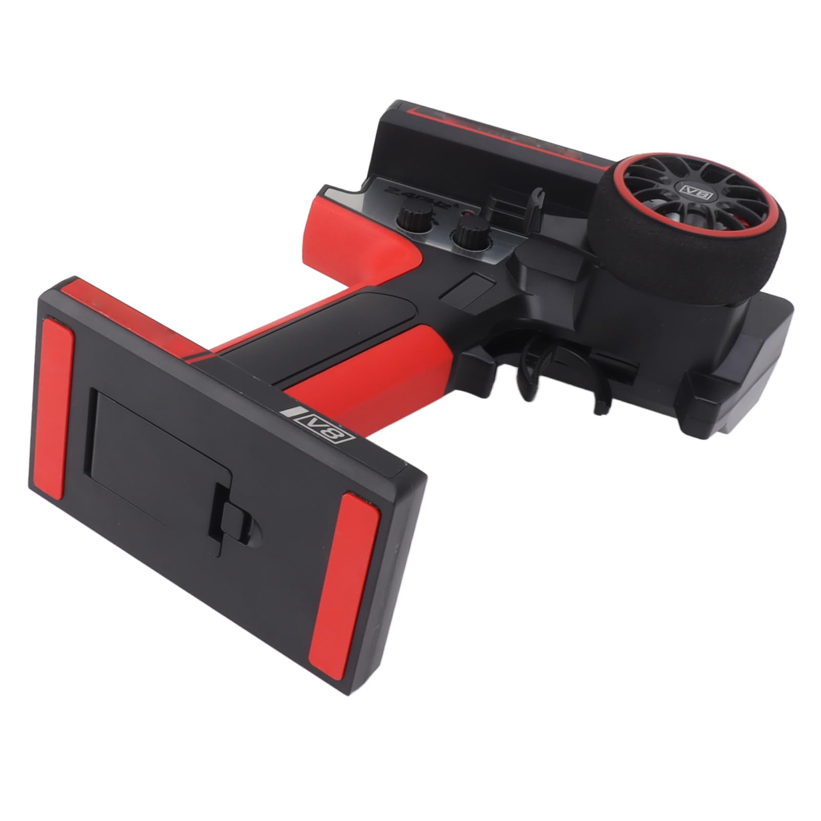 Chiyyak Transmisor Receptor RC para Coche Tanque Barco Negro Rojo Accesorio Duradero Reemplazo Dispositivo de Control Remoto
