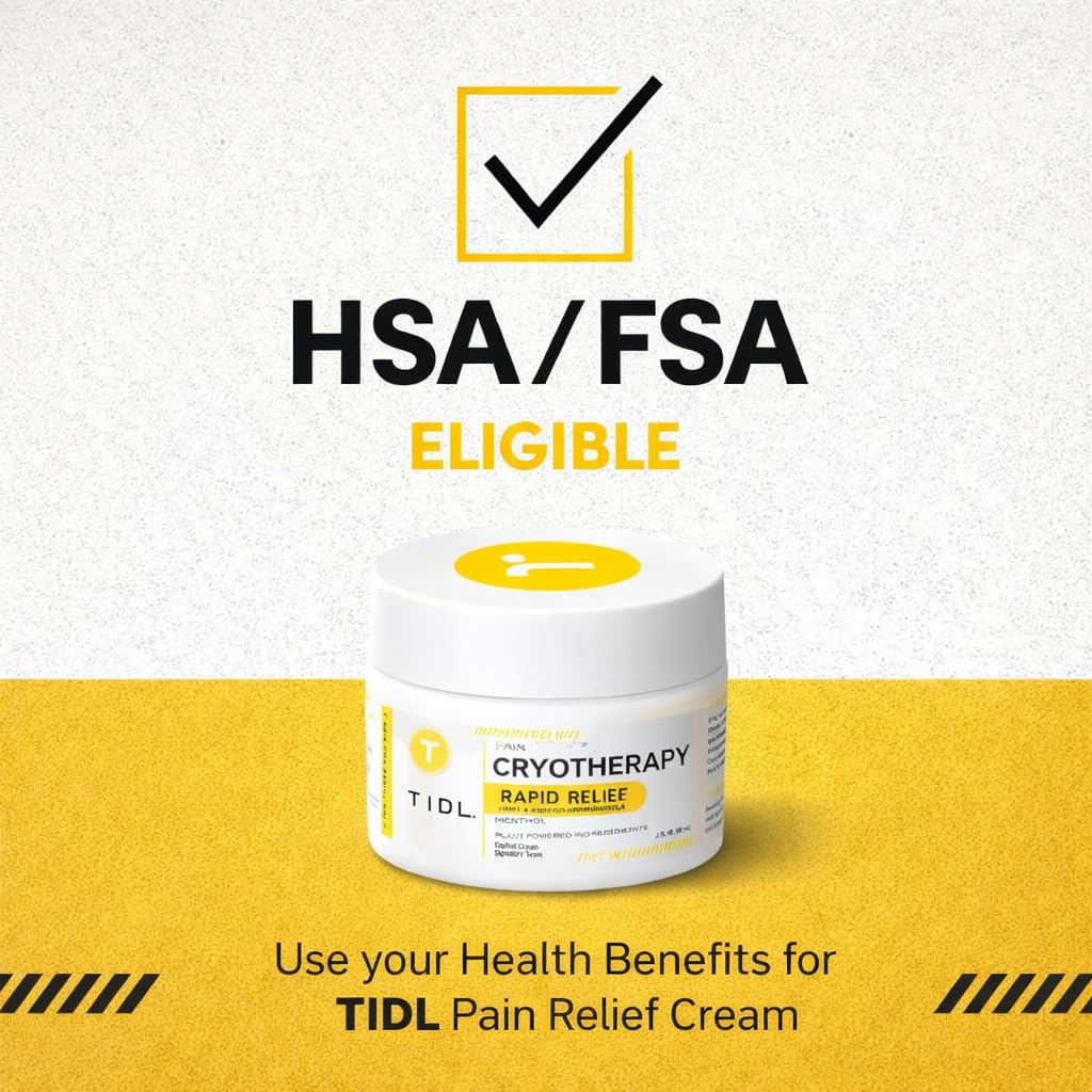Amazon.com: TIDL Cryotherapy Pain Relief Plant-Based Menthol Cream